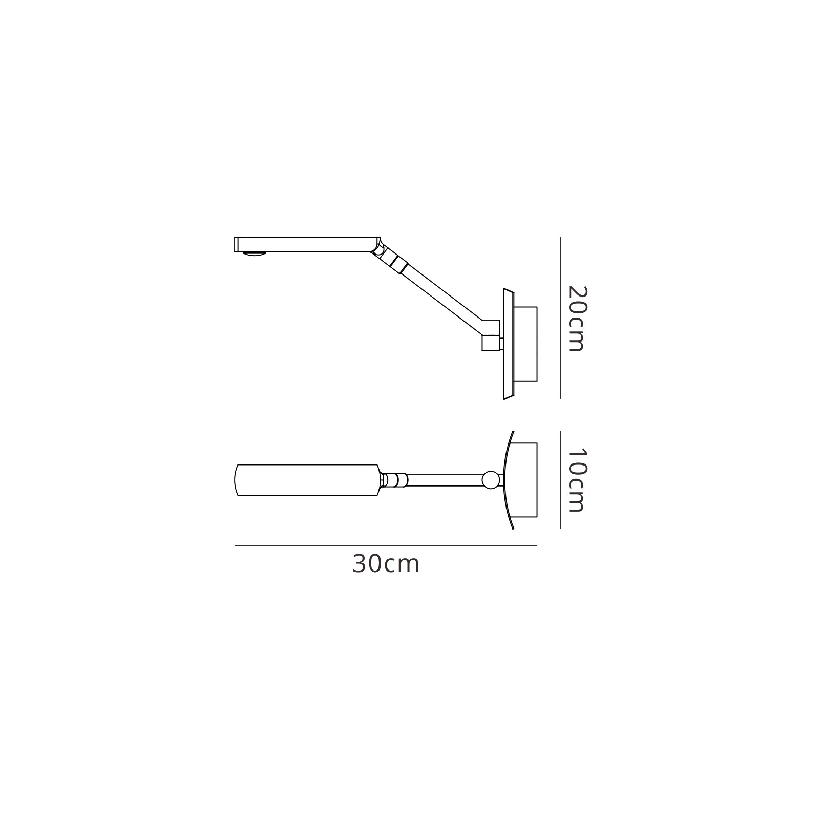 M4953  Phuket AB 7W LED Touch Dimmer Wall Lamp